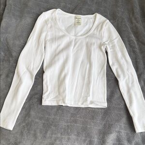 No Boundaries White Long Sleeve Top